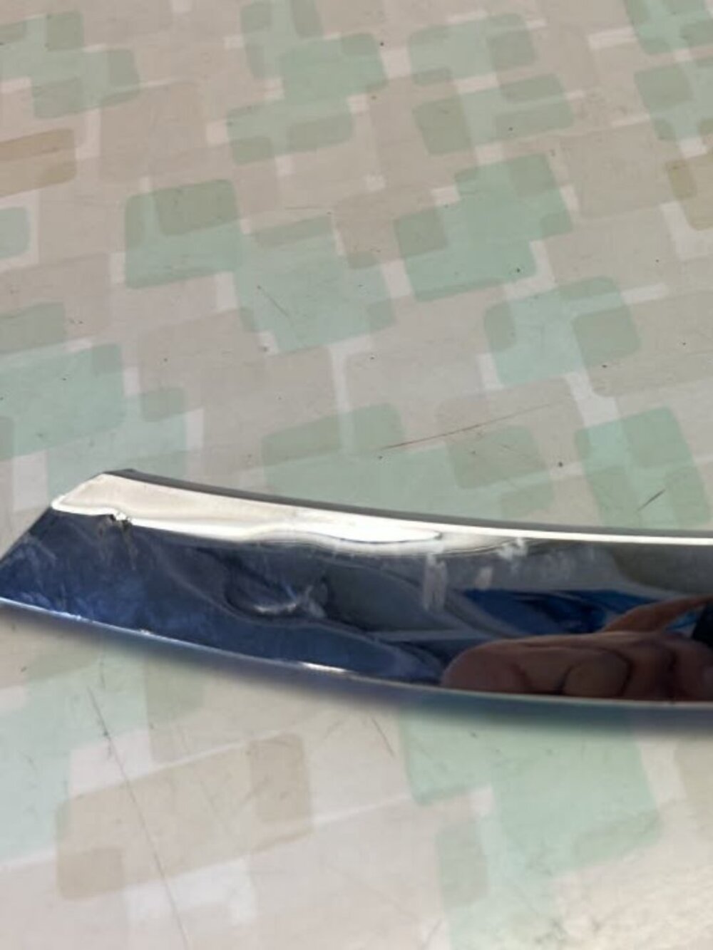 70 Olds Delta 88 98 chrome LH upper front fender molding trim near windshield